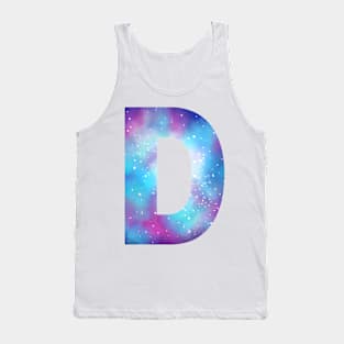 Letter D galaxy Tank Top